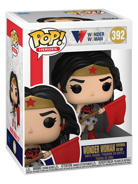 Funko POP #392 DC Wonder Woman 80th Anniversary Red Son Figure